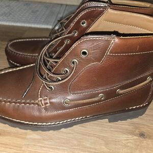 J. Crew Chestnut Leather Boots